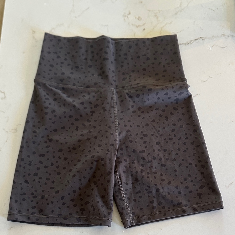 Vuori Black Speckled Bike Shorts